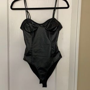 Forever 21 leather body suit